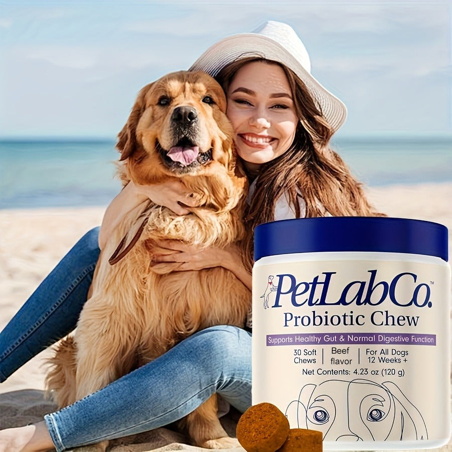 Dog Probiotic Chewable Supplement, 30-Count 4.23-Ounce Container with One- or Three-Piece Packs — image 7