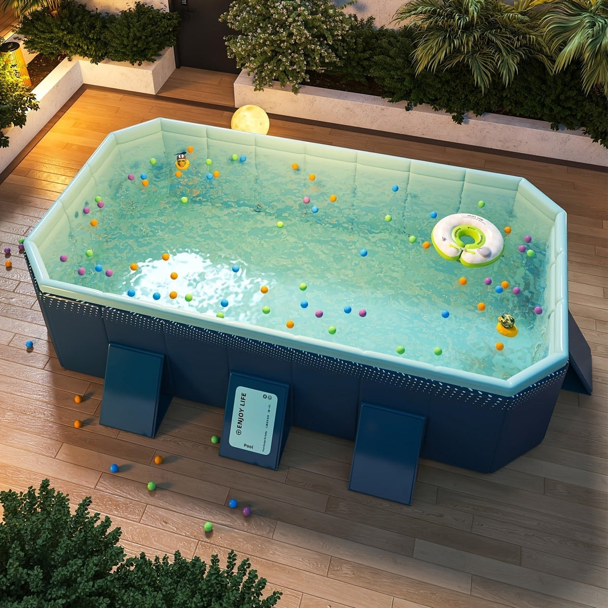 Above Ground Pool for Garden, Patio and Yard Use, with the Listed Configuration, for Everyday Use and Organized Storage — ima