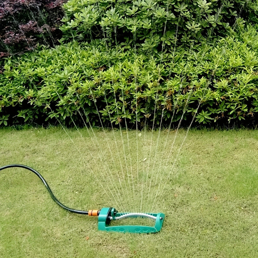 Oscillating Garden Sprinkler, 19-Hole Adjustable Swing Sprinkler with Universal Connector, No Battery Required — image 3