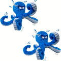 Dog Toy Octopus Plush with Built-In Squeaker and Crinkle Texture in Blue or Yellow with 1, 2 or 4-Pack Options — image 14