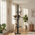 90-107.9-Inch Floor-to-Ceiling Cat Tree with Four Platforms, Tension Post and Five Style Options — image 13