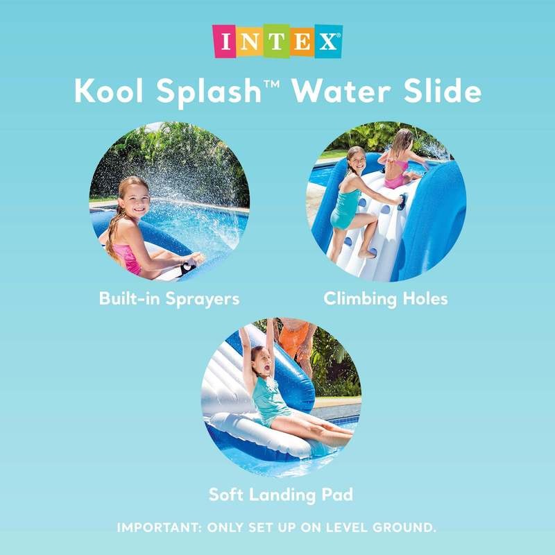 Inflatable Pool Water Slide for Kids, Backyard Water Slide with Built-in Sprinklers for Garden, Patio and Yard Use — image 4