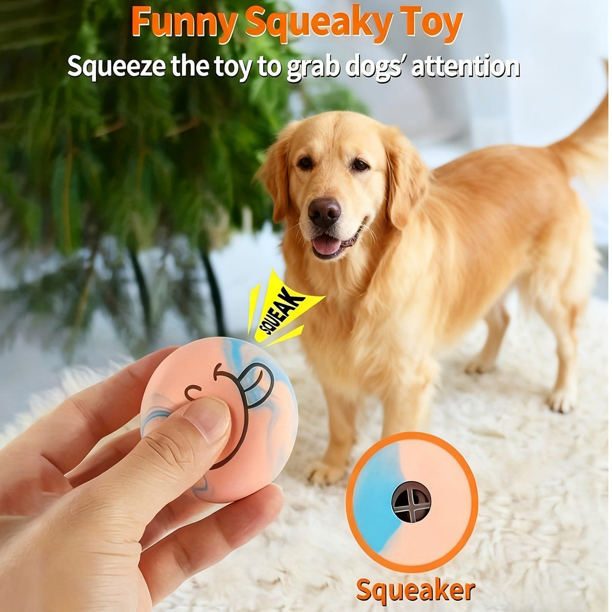 Six-Pack Squeaky Latex Dog Ball Set with Assorted Cartoon Faces and 2.2-Inch Pictured Diameter — image 6