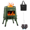 Foldable Wood Burning Camp Stove, Portable Outdoor Cooking Rocket Stove for Camping, Hiking, Picnics, BBQ & Travel — image 1