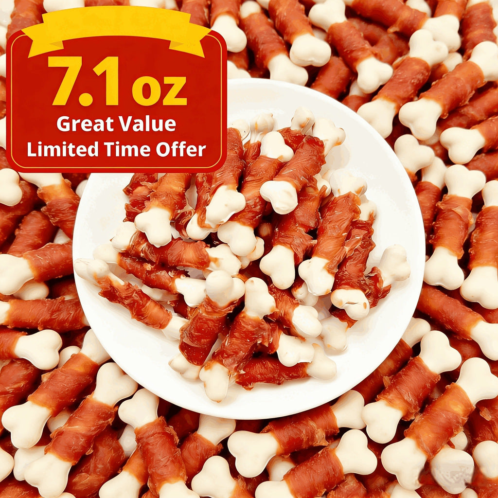 Dog Treats Duck-Wrapped Chew Pieces or Dried Chicken Breast in Two 203g Flavor Options for Dog Reward Use — image 12