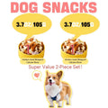 Dog Treats Chicken or Duck Wrapped Bone-Shaped Biscuits in Two-Pack Flavor Options for Reward Use — image 3
