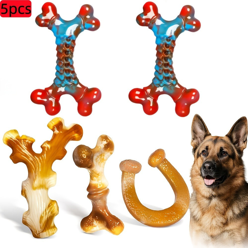 Dog Toy Orange Blue Braided Chew and Tug Bundle with 1, 2, 4 or 5-Piece Options for Large Dogs — image 14