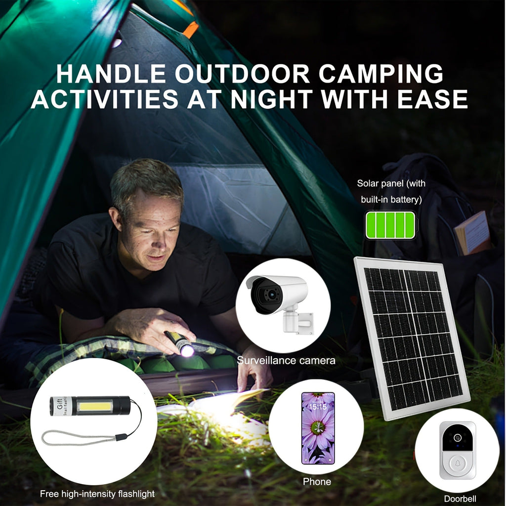 Solar Panel 5W Monocrystalline with Built-In 5200mAh Battery - 3rd Gen Emergency Charger for Security Camera — image 9