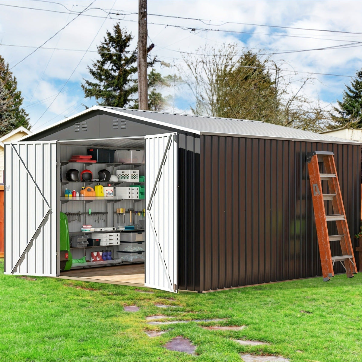 Polycarbonate Greenhouse Kit with Frame, for Garden, Patio and Yard Use, with the Listed Configuration — image 7
