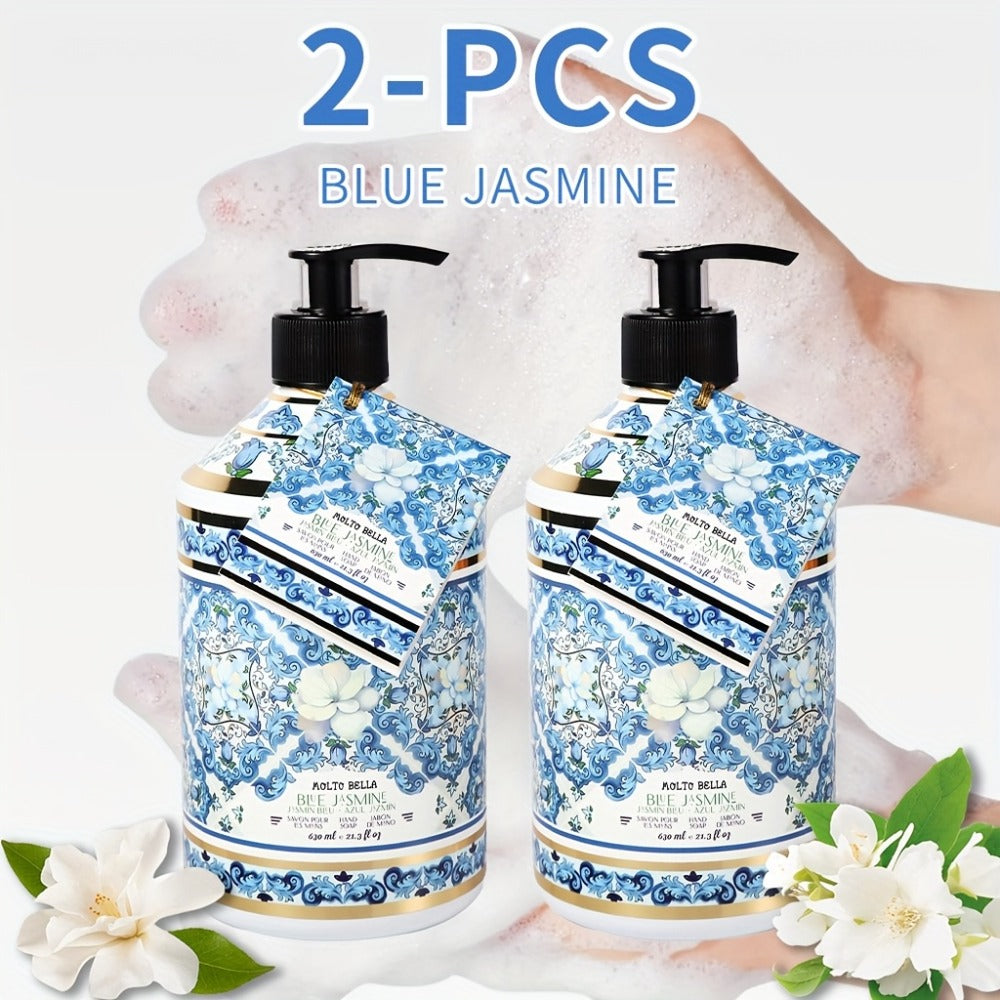 Moisturizing Liquid Hand Soap 2-Pack 21.3 fl oz Each – Foaming Pump Dispenser in 5 Scents, Gentle Gel Formula for All Skin Ty