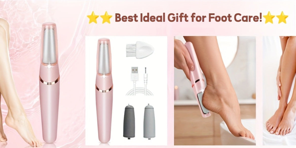 Electric Callus Remover for Feet with Foot Cream Stick Rechargeable Pedicure Tool 2 Speeds 2000 5000 RPM 2 — image 7
