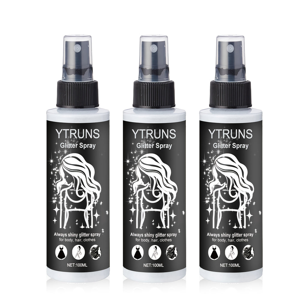 Glitter Spray for Hair & Body Quick Dry Shimmer Spray – High-Gloss Body Glitter for Face Lips Eyes Skin Festival Rave Party P