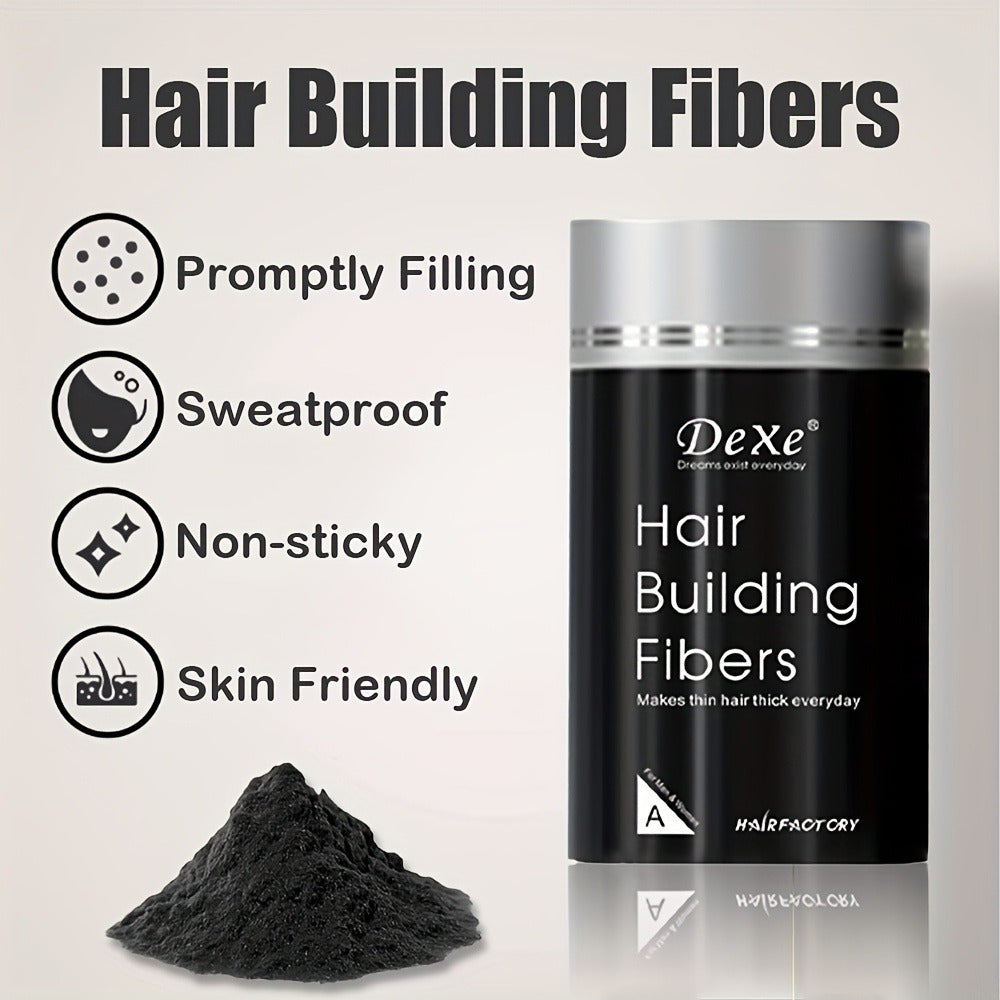 DeXe Hair Fiber Powder 2pcs x 22g, Natural Fine Thickening Fibers for Thinning Hair & Bald Spot Coverage — image 11