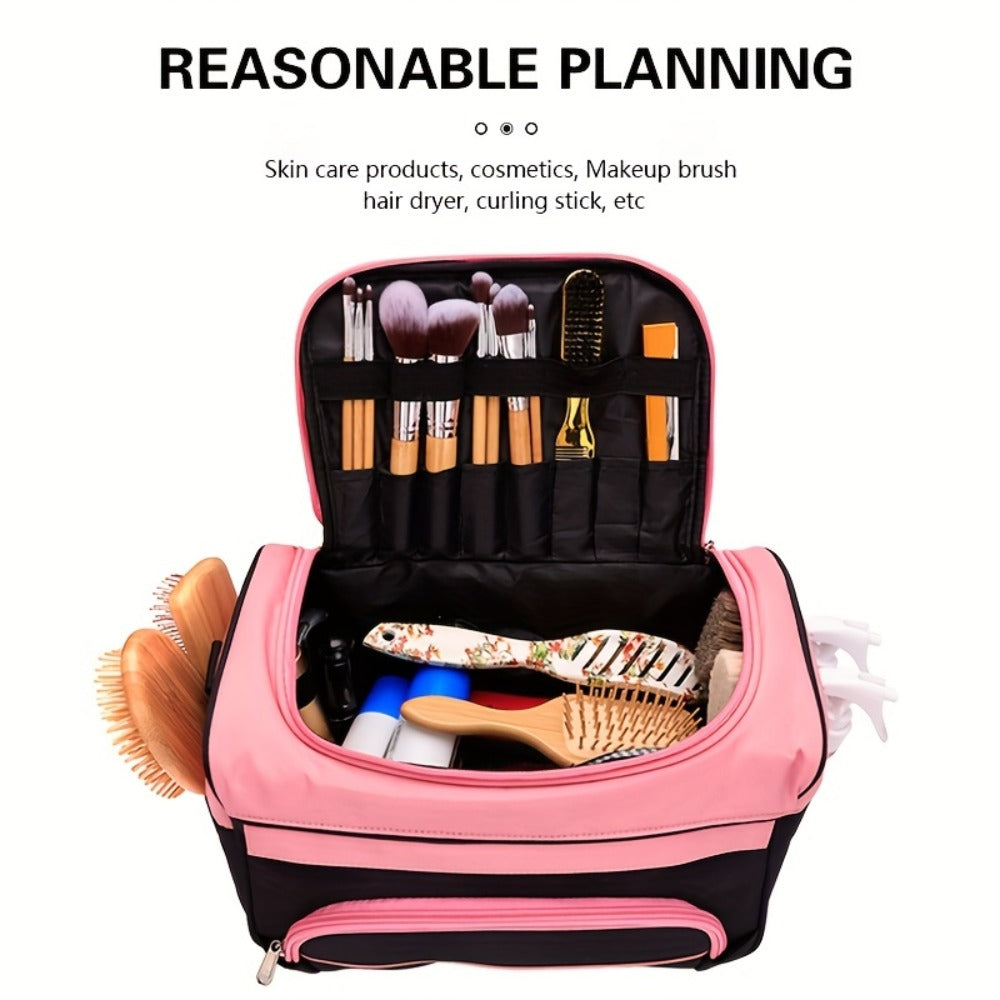 Hairdresser Tool Bag Multi-Functional Salon Styling Organizer for Professionals with Adjustable Strap Large Capacity Hair Mak