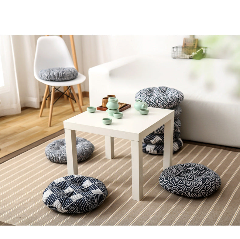 Round tatami cushion