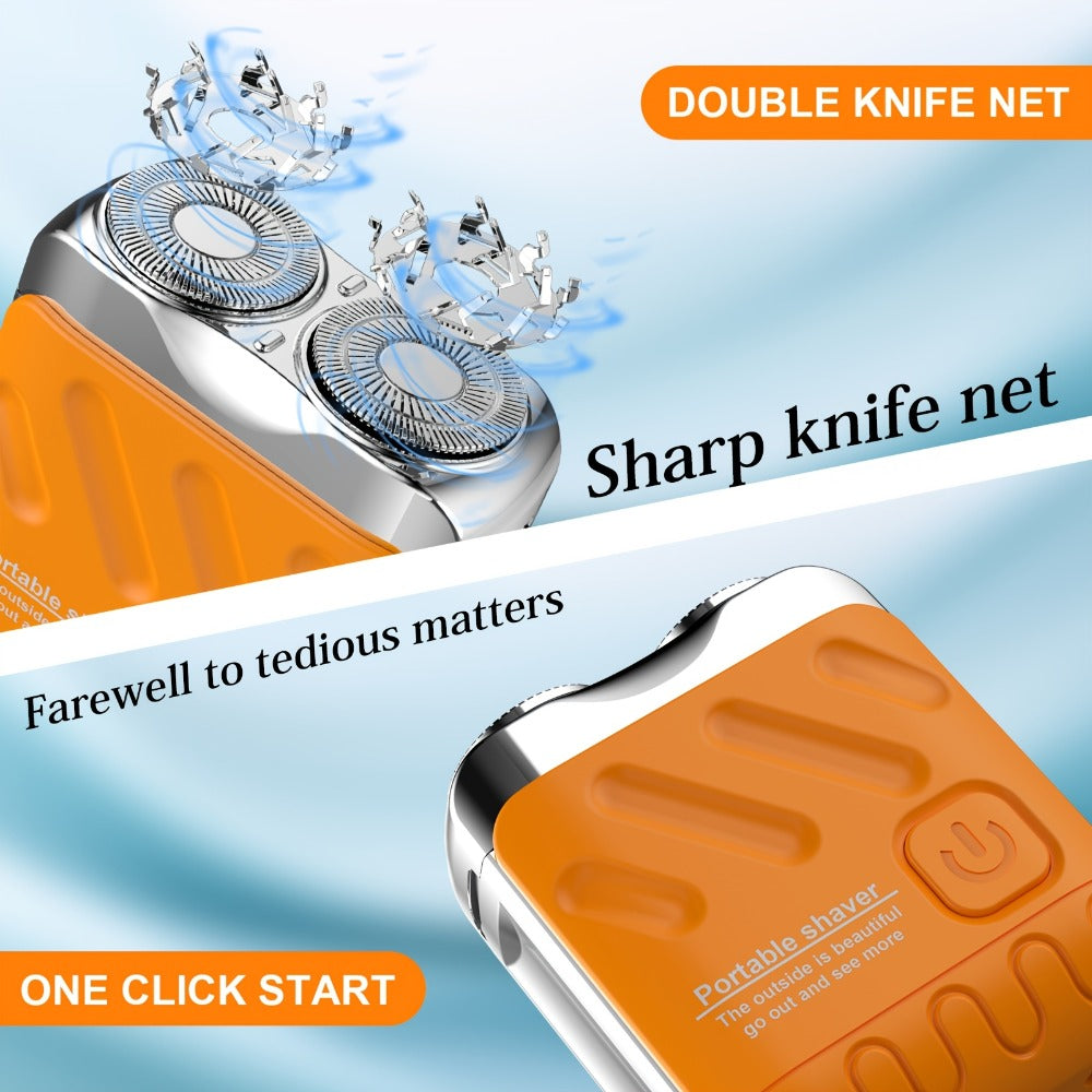 Electric Shaver Mini Dual Floating Blade with USB Charging and Select Waterproof or Digital Display Options — image 2
