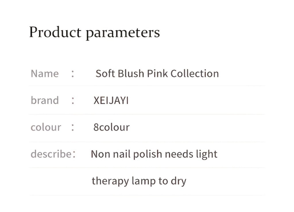 Gel Nail Polish 8-Color Gentle Pink Set in 0.51oz Bottles with Shades 001-008 and LED Soak-Off Cure for Nail Art — image 20