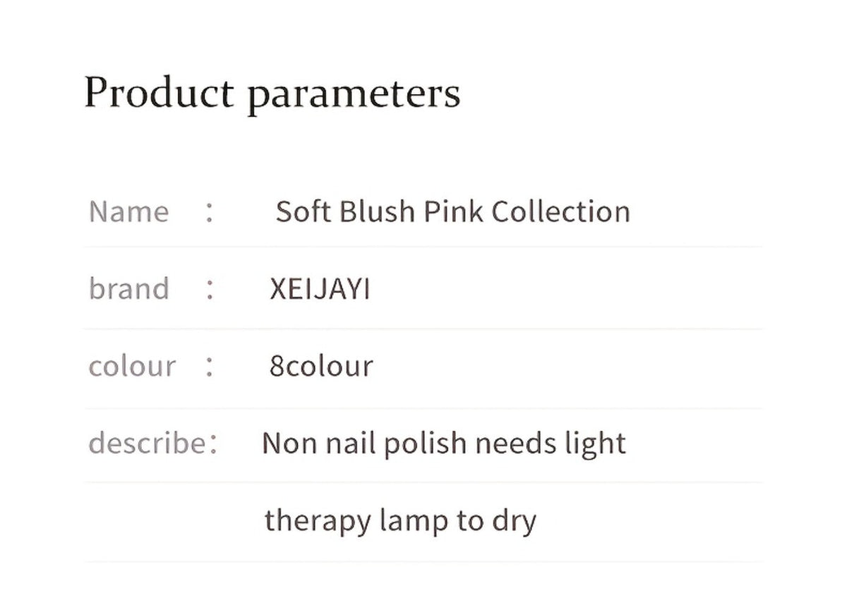 Gel Nail Polish 8-Color Gentle Pink Set in 0.51oz Bottles with Shades 001-008 and LED Soak-Off Cure for Nail Art — image 20