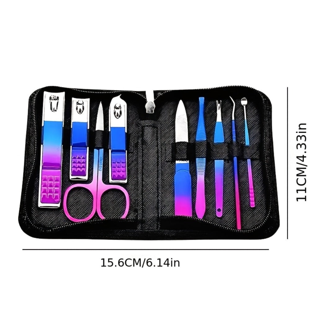 Manicure Set 9 18 30 60pcs Professional Nail Clipper Pedicure Kit Portable Travel Grooming Tools – Cuticle Trimmer Nail File 