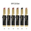 Glitter Eyeshadow Stick Pencil Set 6pcs Double Color Gradient Shimmer Metallic Waterproof, for Makeup, Travel and Everyday Va