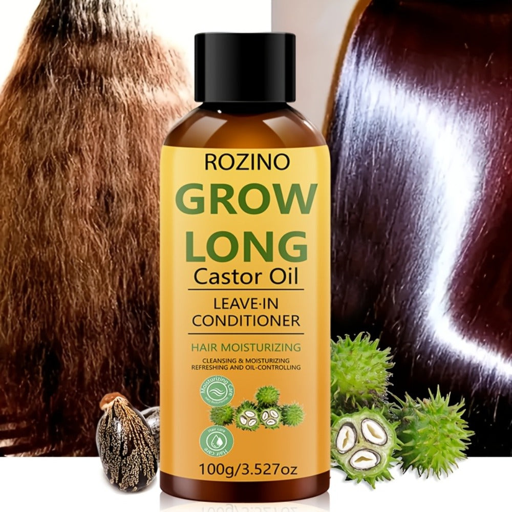 Deep Castor Oil Hair Conditioner 100ml Thickening Scalp Treatment for Bath Time, Home Spa and Personal Care — image 2