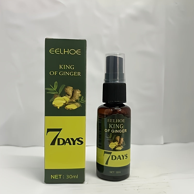 Ginger Root Hair Oil 2-Pack with Biotin Essence, Scalp Massage Treatment, Deep, 7-Day Strengthening & Nourishing Formula for 