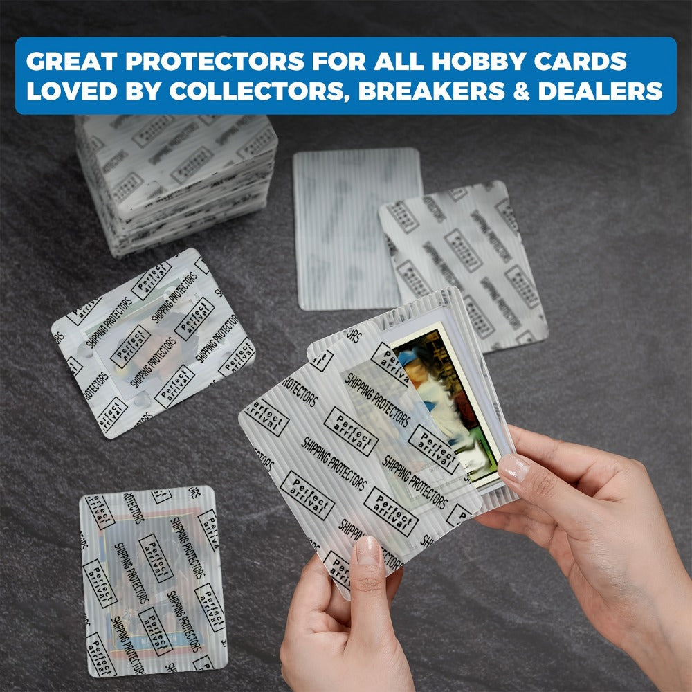 Trading Card Shipping Protectors 60/120/510 Count 3.5x4.5 Inch – Premium Rigid Plastic Card Mailer Inserts for Sports Cards —