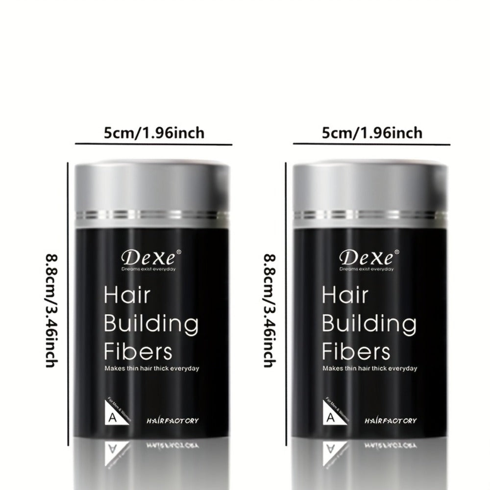DeXe Hair Fiber Powder 2pcs x 22g, Natural Fine Thickening Fibers for Thinning Hair & Bald Spot Coverage — image 6