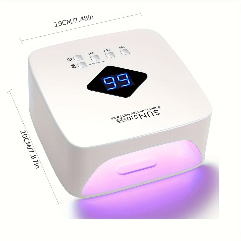 Rechargeable UV LED Nail Lamp 30 Beads, Professional Gel Nail Curing Light Cordless with 3 Timer Settings — image 5