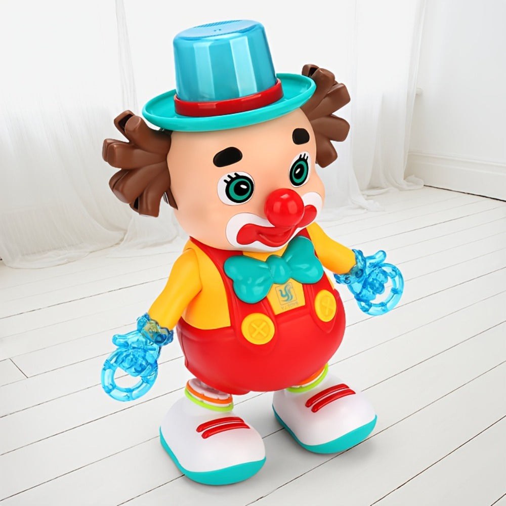 Dancing Clown Toy Doll with Light & Music, Swinging Fidget Toy for Kids Boys & Girls, Funny Weird Halloween Decoration — imag