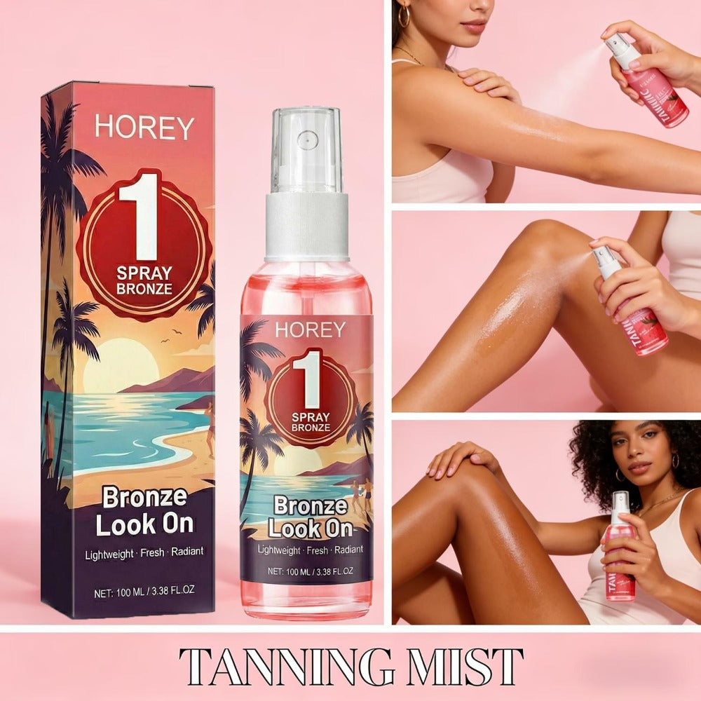 Strawberry-Scented Self-Tanning Spray 100ml in Clear Pump Bottle for Gradual Body Color Application — image 3