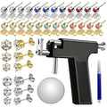 Ear Piercing Gun Kit 37pcs Professional Set, 24 Stainless Steel Earrings, 12 Crown Earrings — image 1