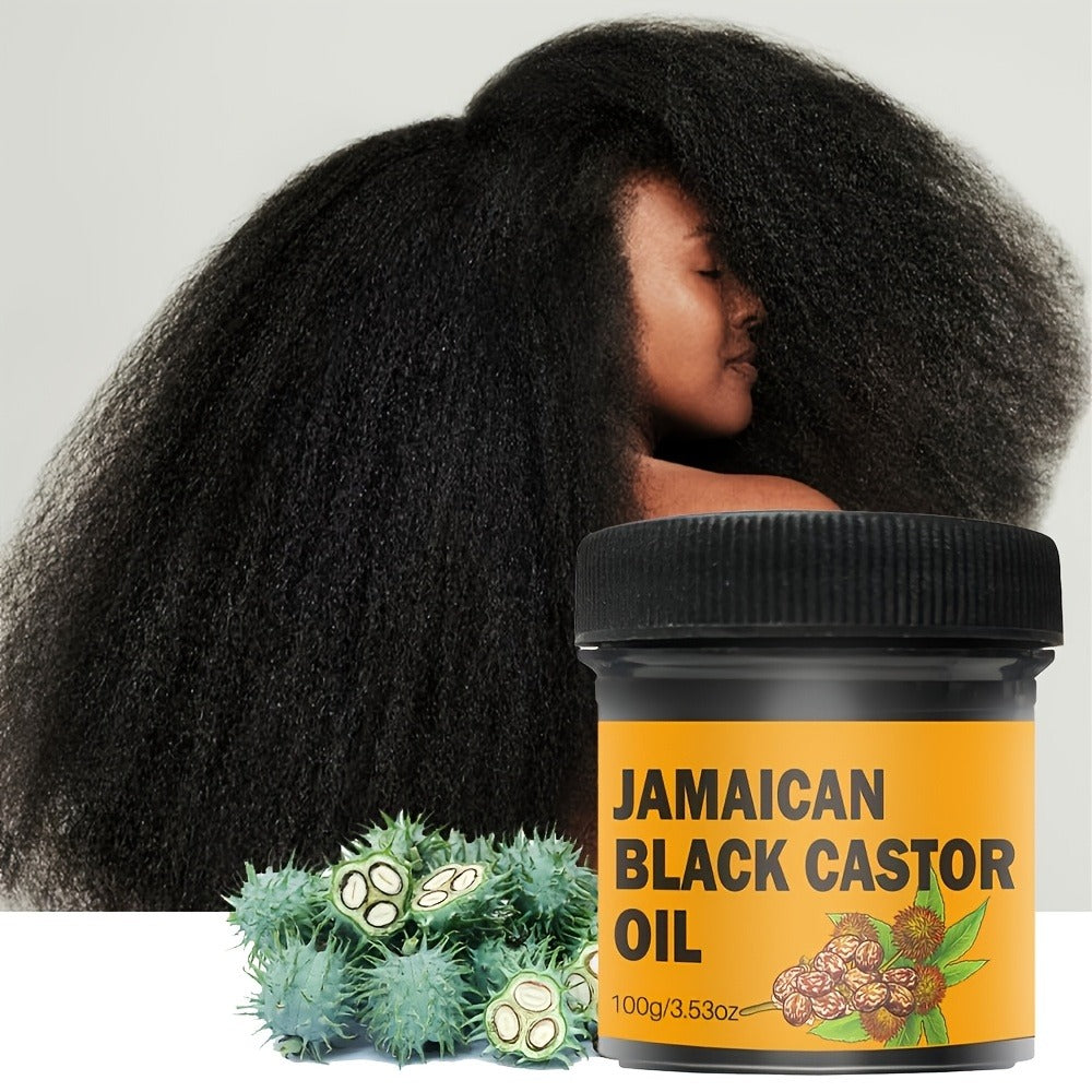 Jamaican Black Castor Hair and Scalp Oil in a 100g Wide-Mouth Jar with 3.53 oz Net Weight Label — image 1