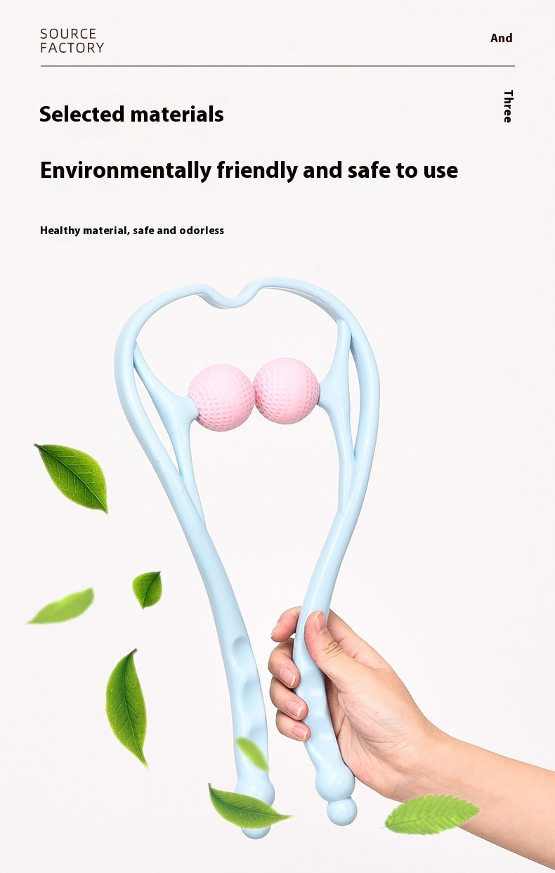 Double Ball Manual Neck Massager Shoulder Neck