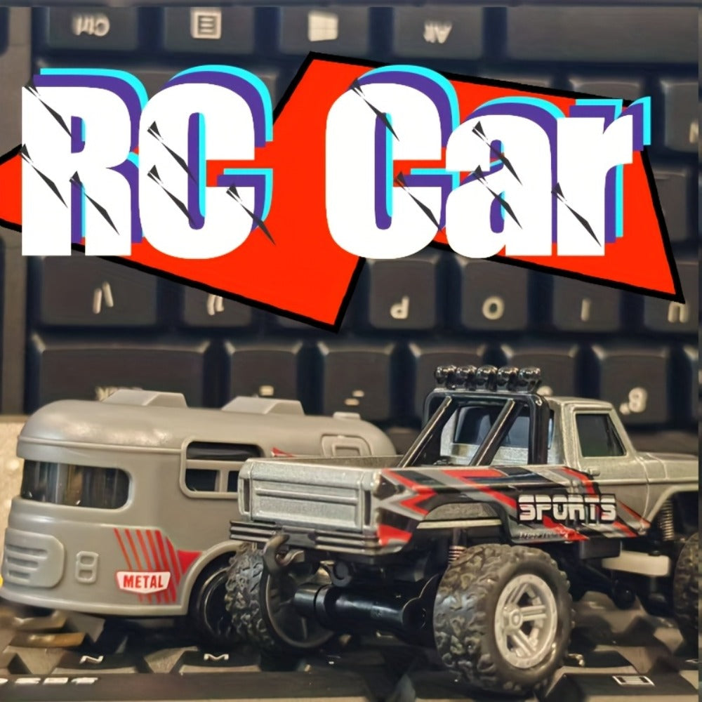 Mini Remote Control Pickup Truck with Detachable Trailer, Five Color Options and Spring Suspension — image 5