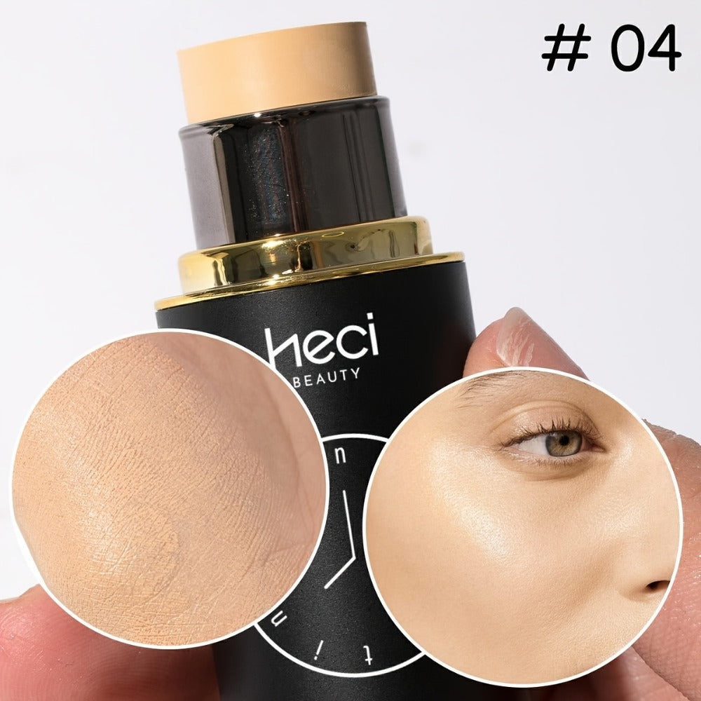 CC Cream Foundation Stick 2-Pack – Full Coverage Concealer, Waterproof Long-Lasting Natural Matte Finish, Lightweight Moistur