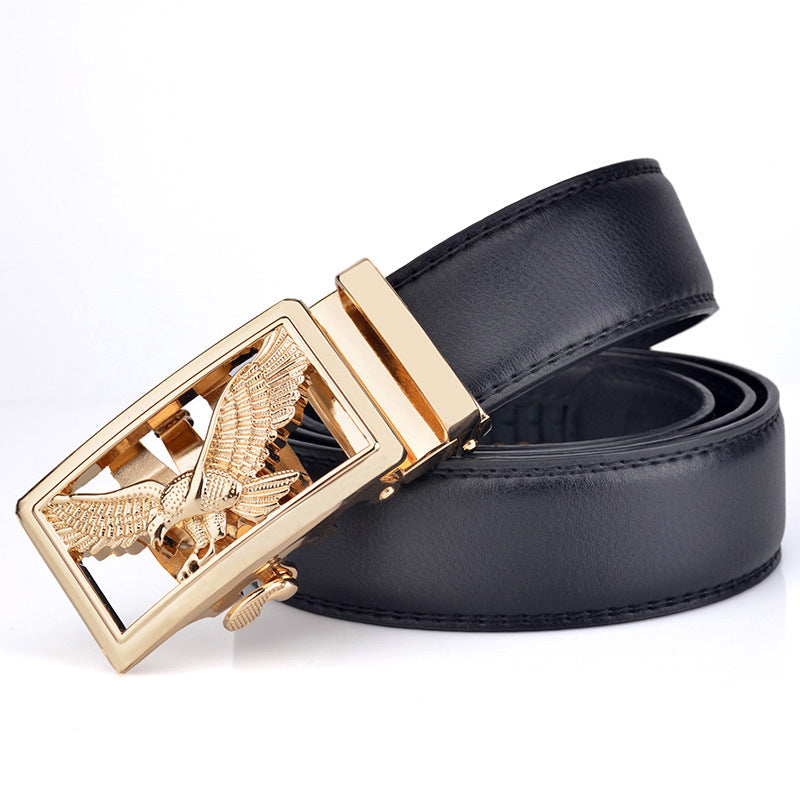 Mens Automatic-Buckle Business-Casual Belt
