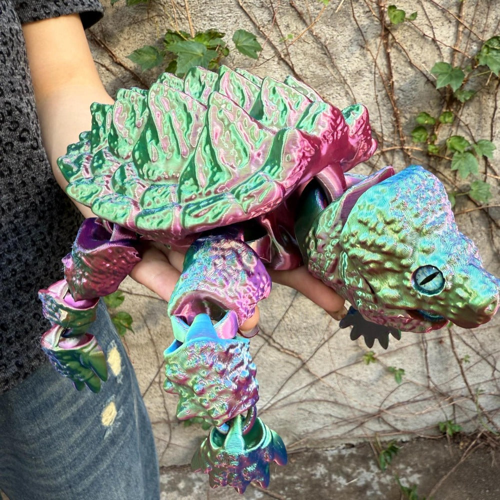 Articulated Crocodile & Turtle 3D Printed Figure, Large Flexible Movable Joints Poseable Animal Collectible — image 7