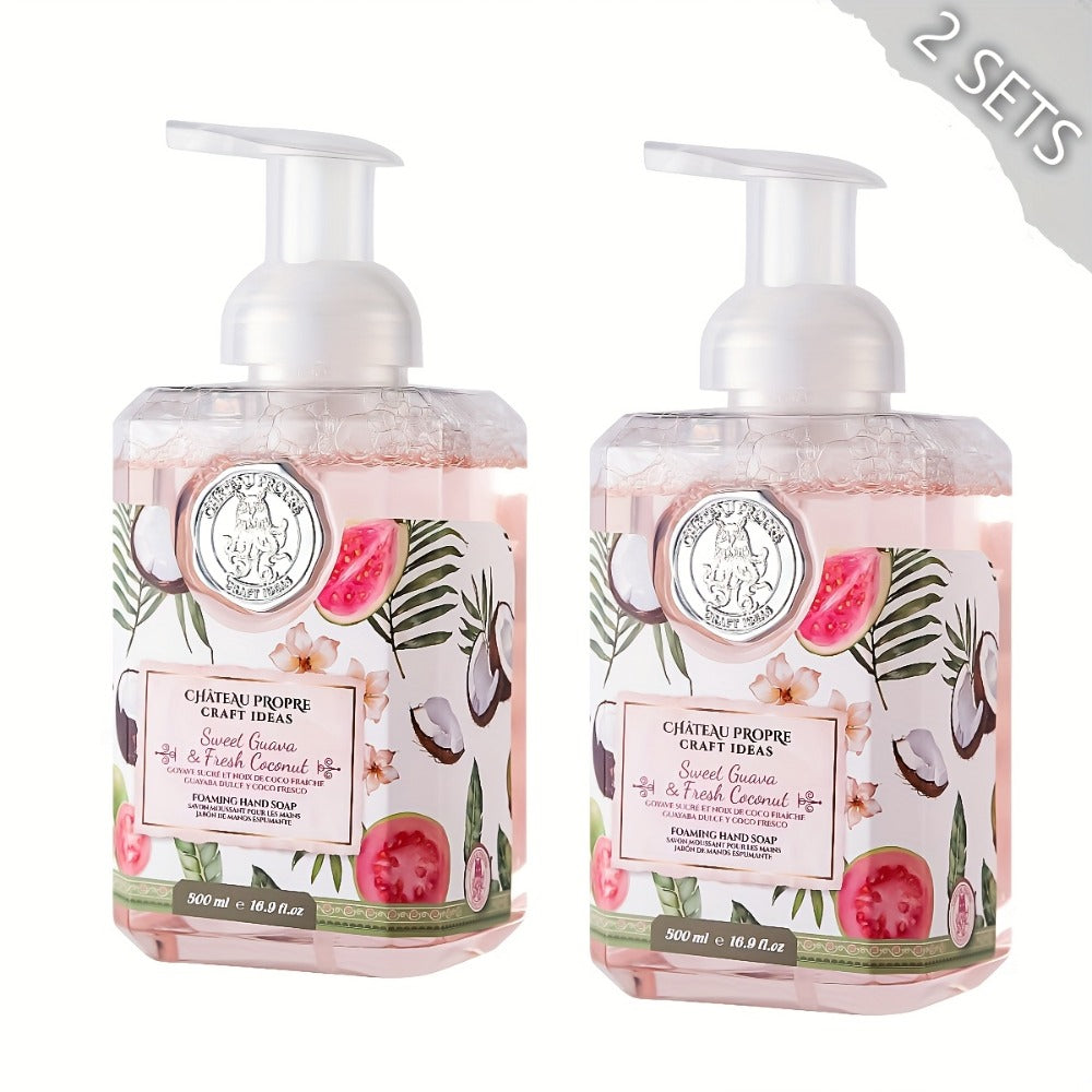 Foaming Hand Soap 500ml Moisturizing Gentle Foam Soap 8 Scents Vanilla Coconut Citrus Floral Fruity Deeply Hydrating Soft Han
