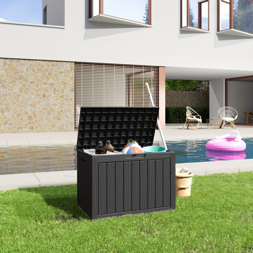 Molded-Panel Outdoor Storage Box with 36-, 45- or 51-Gallon Labels across Four Capacity-and-Color Models — image 14