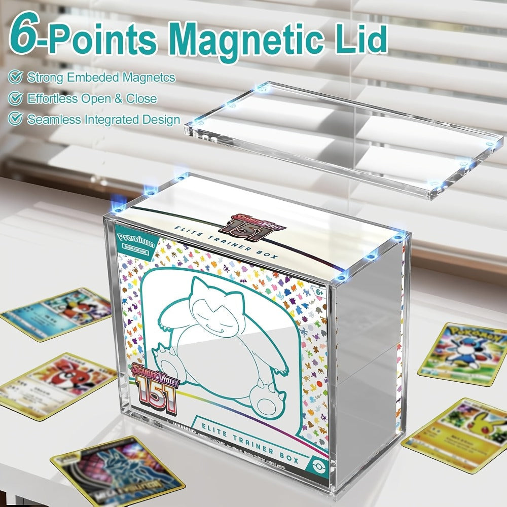 Pokemon Acrylic Display Case for ETB & Booster Bundle with the Listed Color, Size or Set Options for Everyday Use — image 2