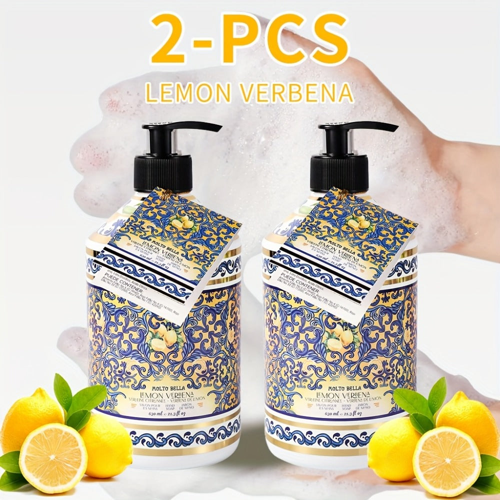 Moisturizing Liquid Hand Soap 2-Pack 21.3 fl oz Each – Foaming Pump Dispenser in 5 Scents, Gentle Gel Formula for All Skin Ty