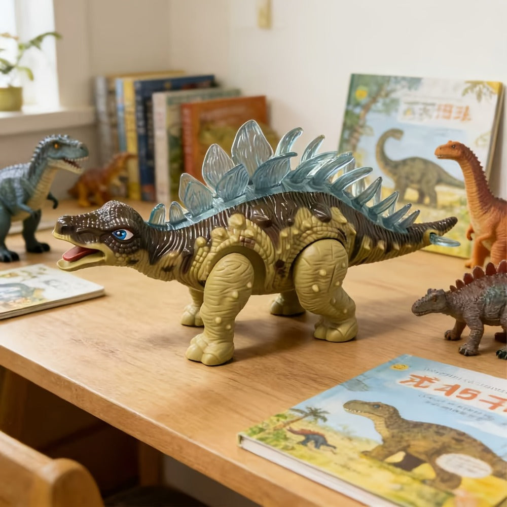Walking Dinosaur Toy with Sound & Light, Realistic Triceratops & Dragon Dinosaur Figures for Kids — image 7