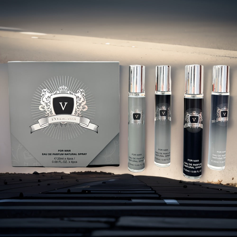 Perfume Gift Set for Women 4 Pieces – Mini Travel Fragrance Set Long Lasting, Unisex Cologne Spray Portable Gift Box for Moth