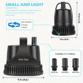 Submersible Water Pump 800GPH 40W for Garden, Patio and Yard Use, with the Listed Configuration — image 1
