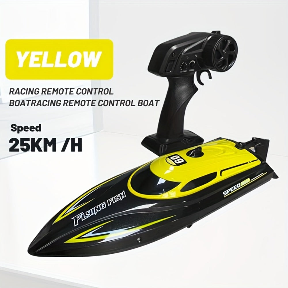 Remote Control Speedboat 25KM/H with Auto Flip Reset Night Light & Low with the Listed Color, Size or Set Options for Everyda
