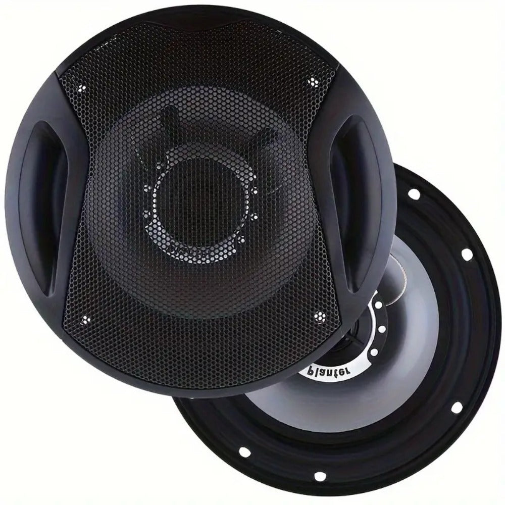6.5 Inch 400W Car Coaxial Speakers HiFi Full Range – Rubber Edge, Strong Magnet, Universal Fit for Ford Chevy Toyota Honda — 