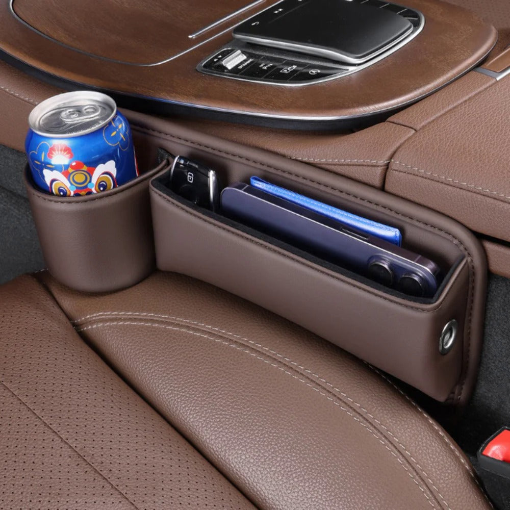Seat-Gap Car Organizer with Cup Recess and Phone Storage in Four Color Pairs or Left-Side Black Pack — image 8