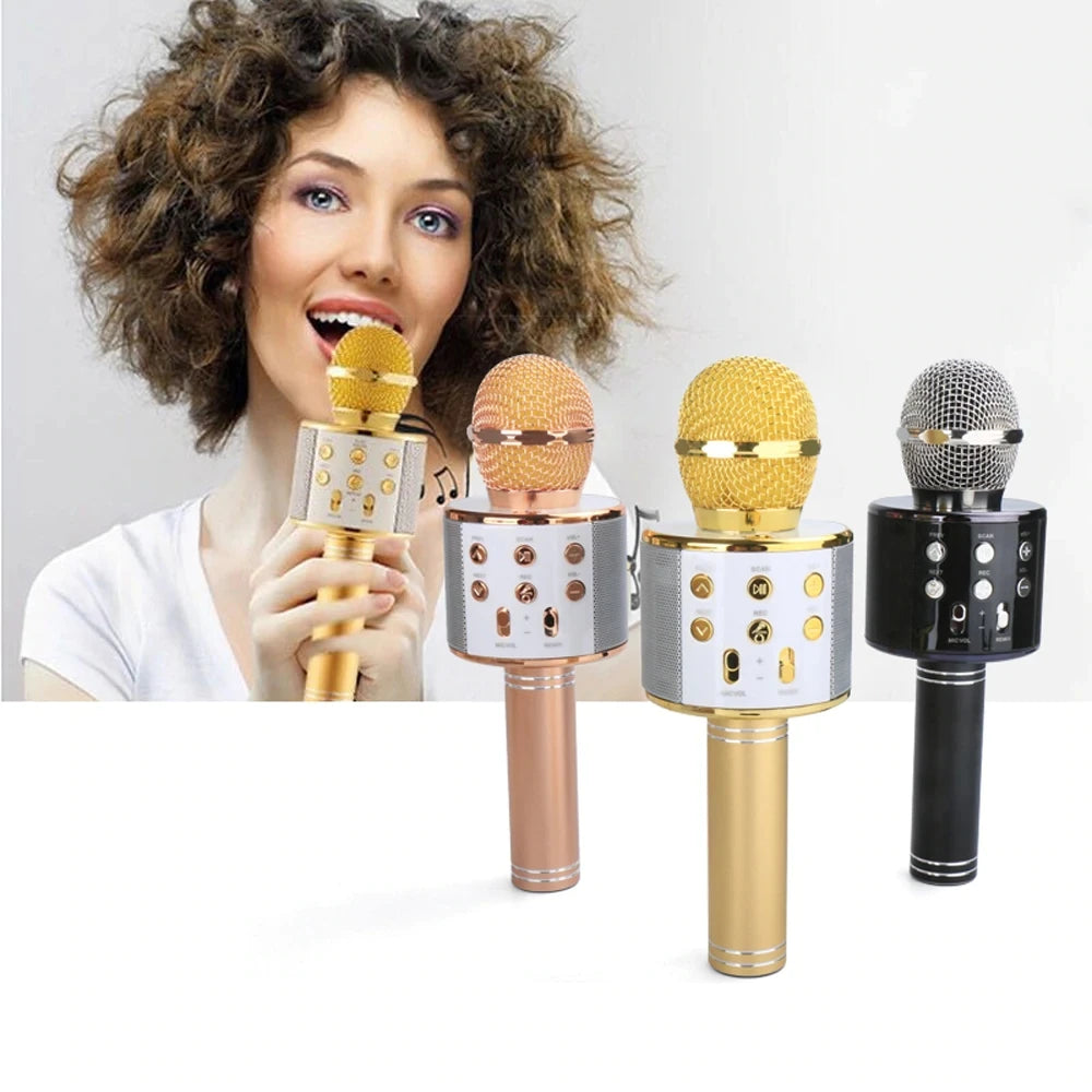 Wireless Microphone Portable Bluetooth Mini Home Ktv For Music Playing Singing Speaker Player