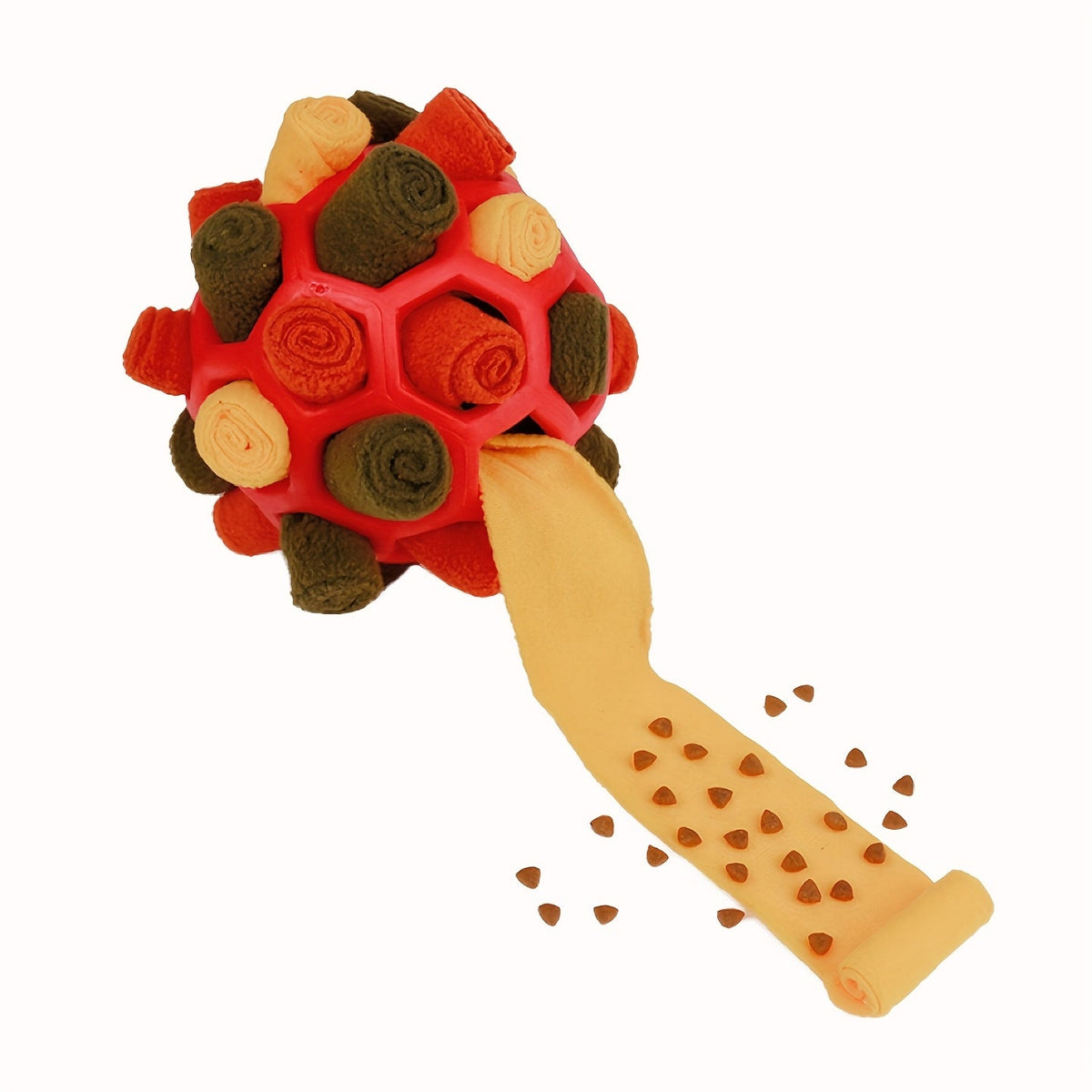 Dog Toy Fabric Snuffle Ball Treat Dispenser and Slow Feeder in Five Colors for Dogs and Puppies — image 19